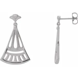 Sterling Silver Vintage-Inspired Dangle Earrings