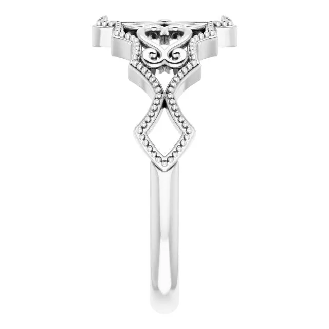 Sterling Silver Vintage-Inspired Ring
