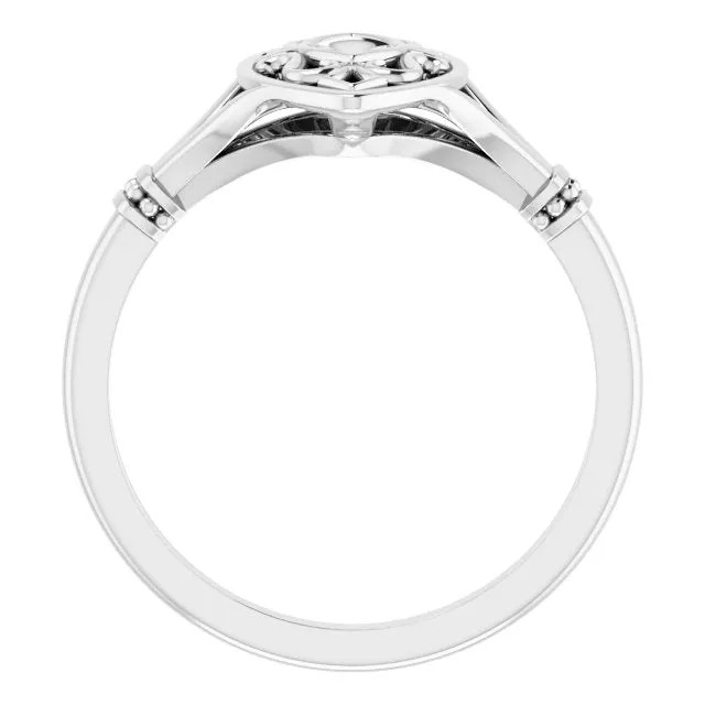 Sterling Silver Vintage-Inspired Ring
