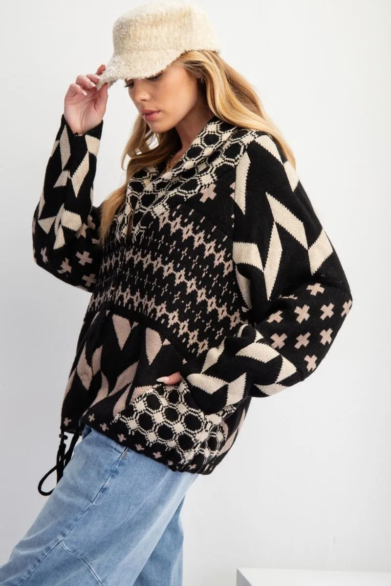 Stevie Printed Snap Down Cardigan