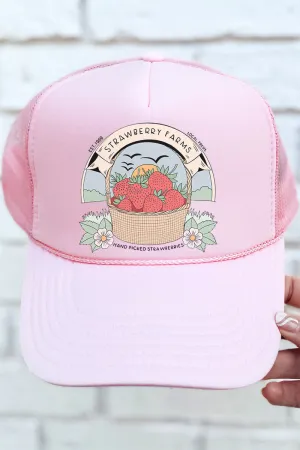 Strawberry Farms Otto Soft Pink Foam Front Trucker Hat