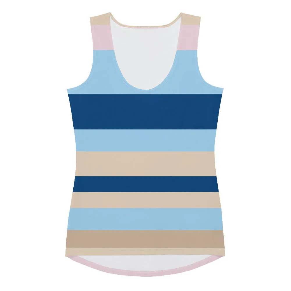 Stripes Multi Color - Inspired By Zendaya - Sustainably Made Tank Top