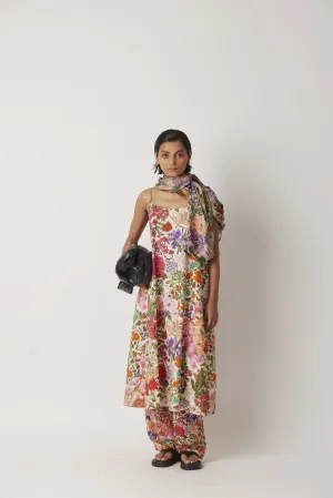 Summer Dress Slip Khadi Imfy Floral-The Chalk Floral Story-Fashion Edit-Yc14D-50 Yc14Fl-05-Yavi