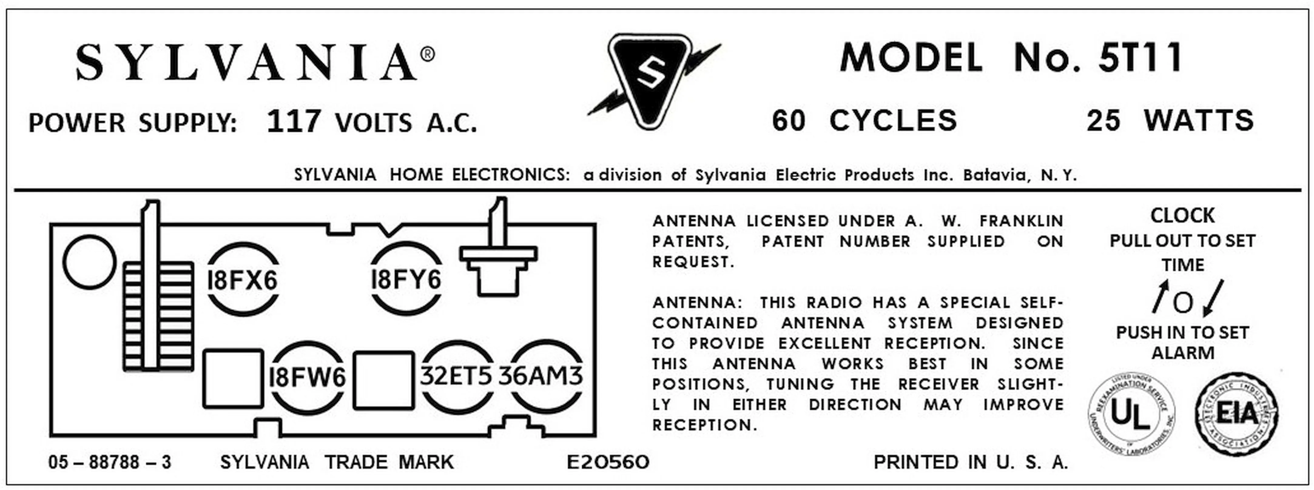 SYLVANIA-5T11
