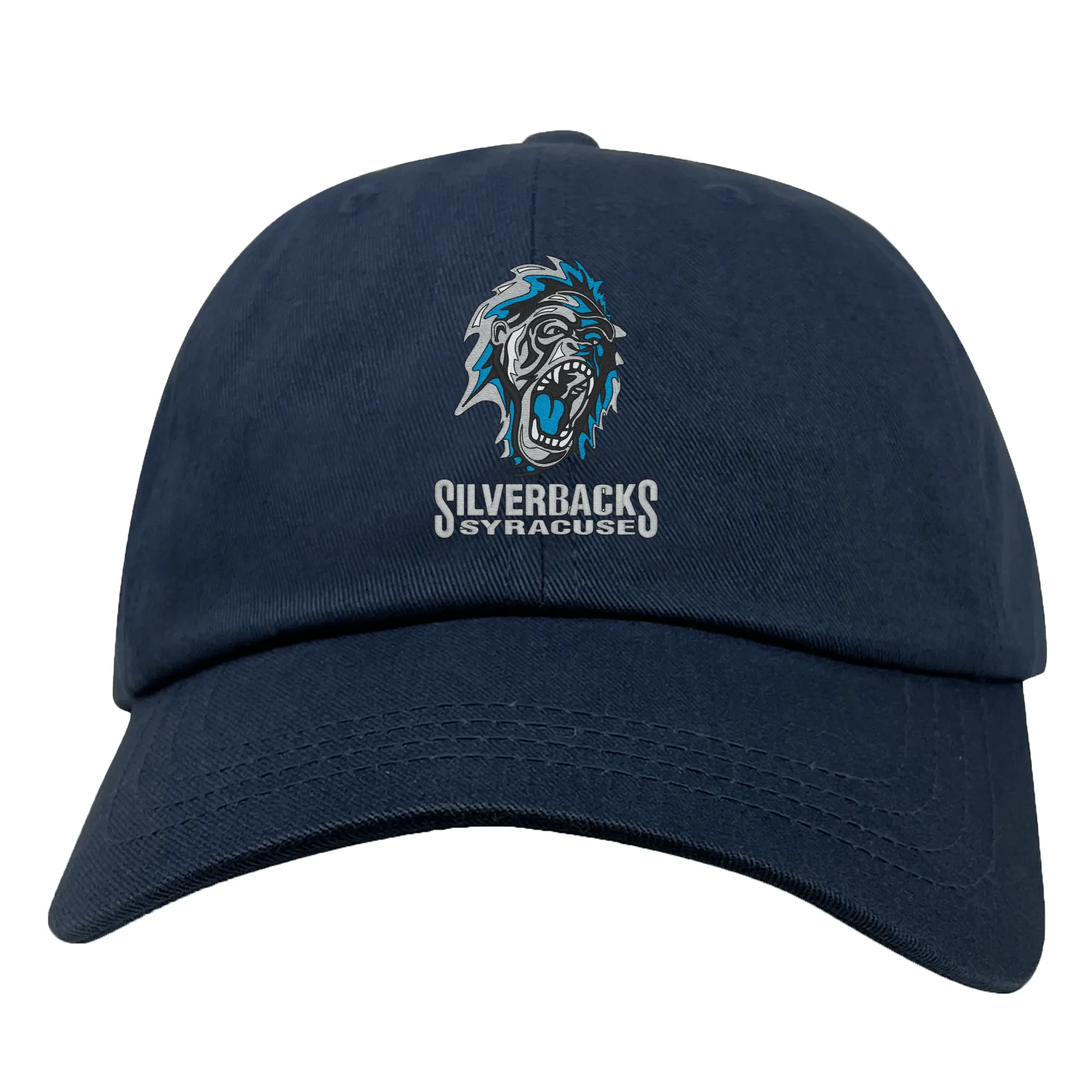 Syracuse Silverbacks Adult Low-Profile Cotton Twill Dad Cap