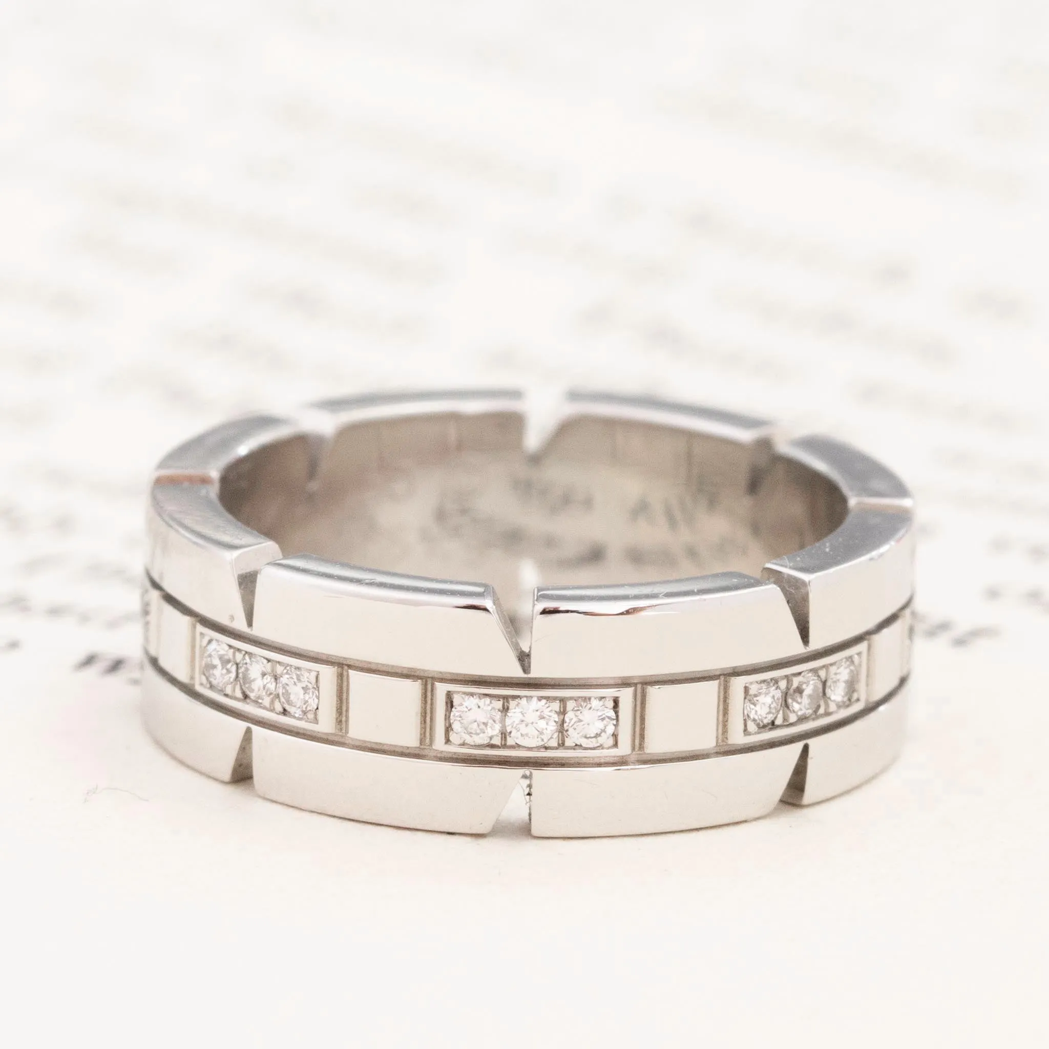 Tank Francaise Diamond Band by Cartier