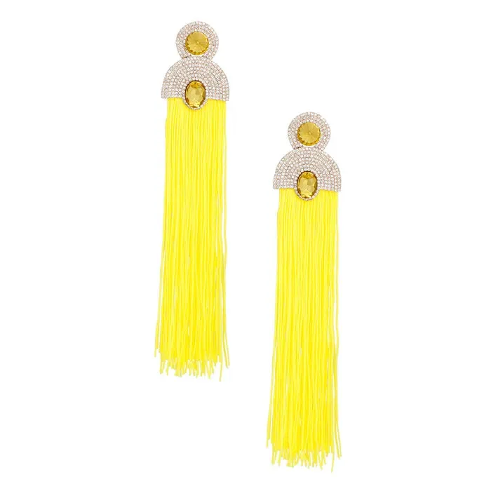 Tassel Long Vintage Glam Earrings Women