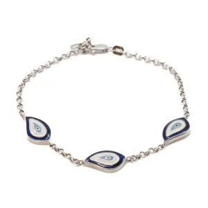 Teardrop Evil Eye Bracelet