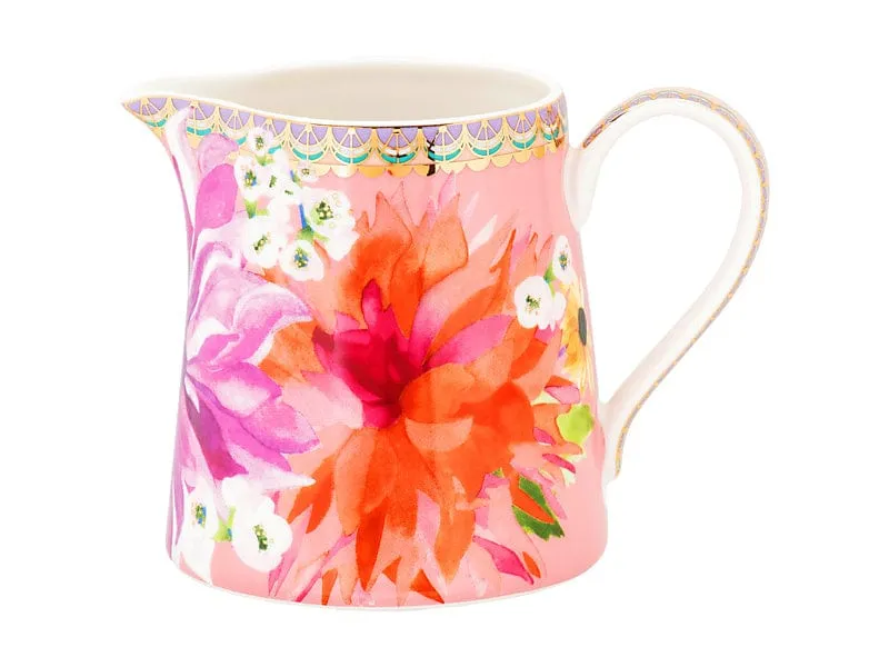 Teas & C's Dahlia Daze Creamer 230ml Pink Gift Boxed HV0367