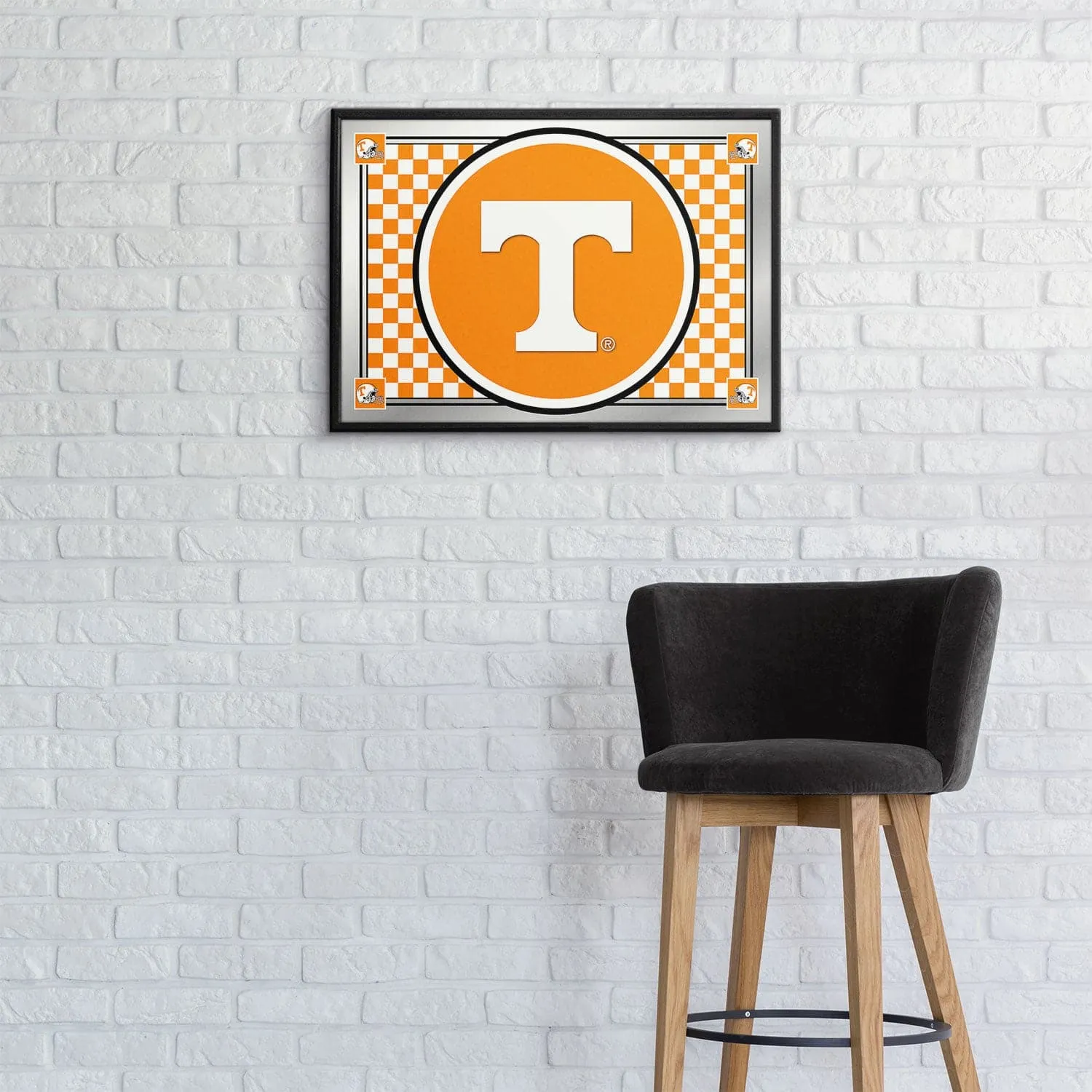 Tennessee Volunteers: Team Spirit - Framed Mirrored Wall Sign