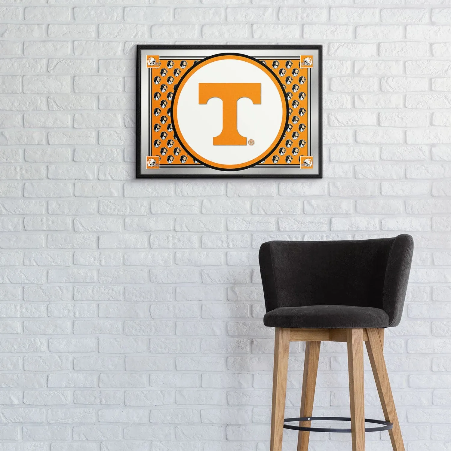 Tennessee Volunteers: Team Spirit - Framed Mirrored Wall Sign