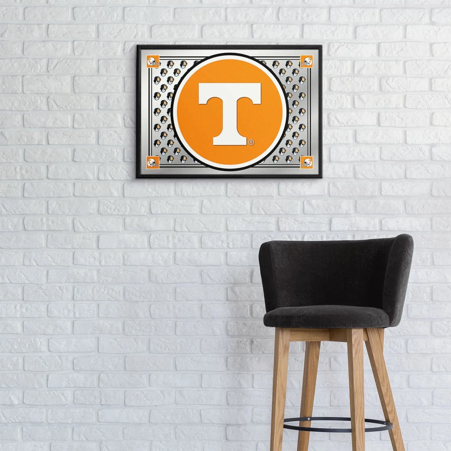 Tennessee Volunteers: Team Spirit - Framed Mirrored Wall Sign