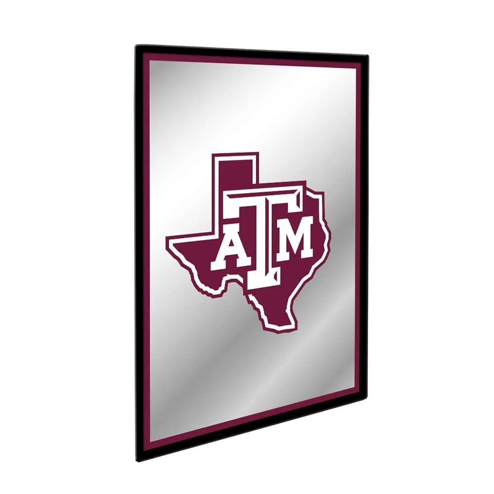 Texas A&M Aggies: Texas - Framed Mirrored Wall Sign
