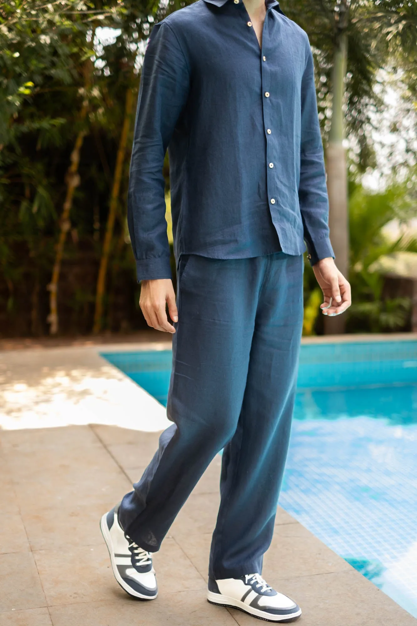 The Linen Pull-up Pants