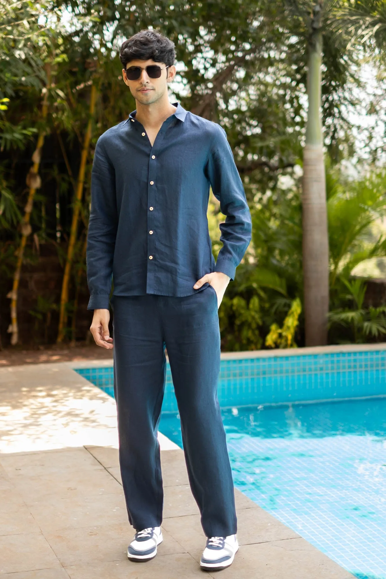 The Linen Pull-up Pants