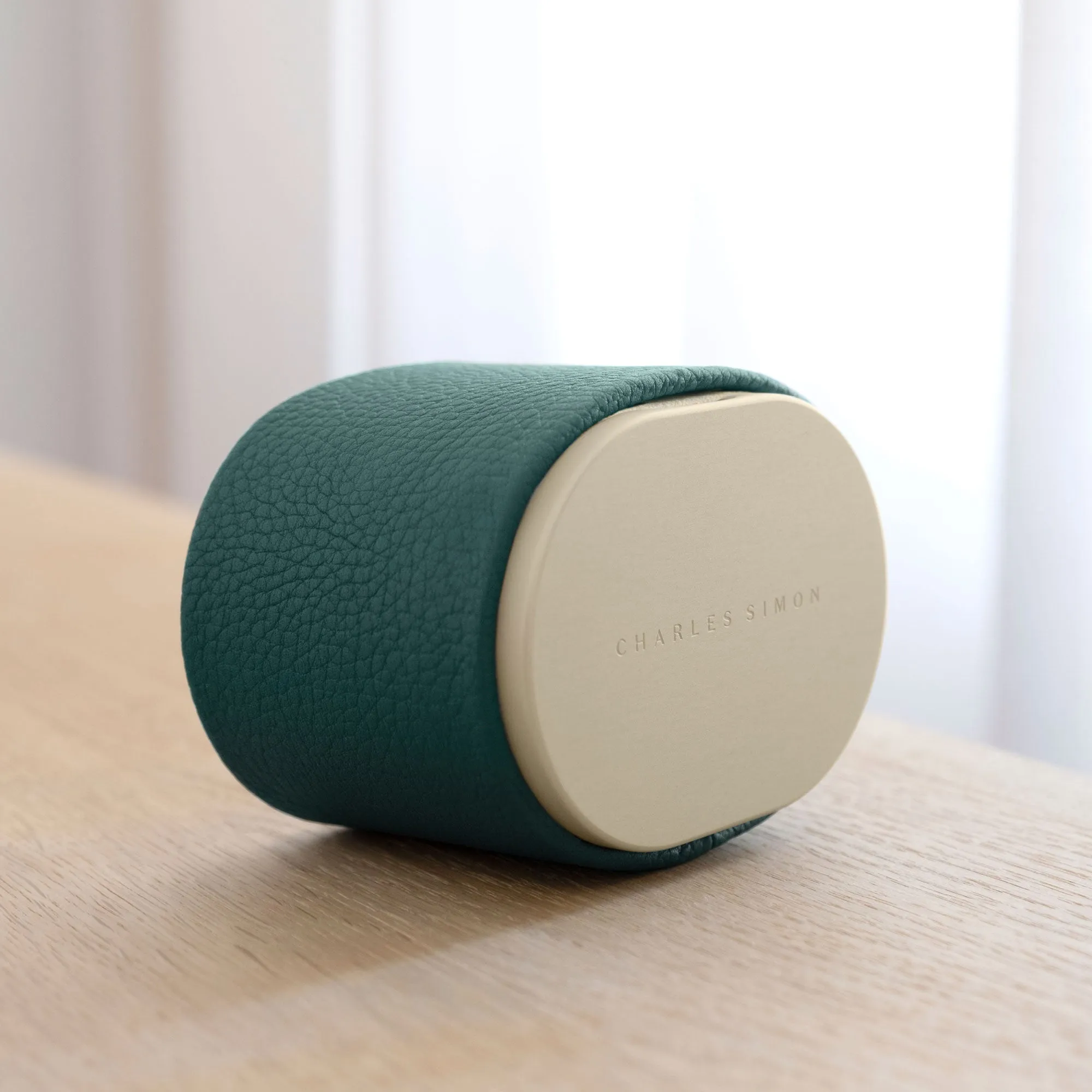 THEO WATCH ROLL - EMERALD / CHAMPAGNE