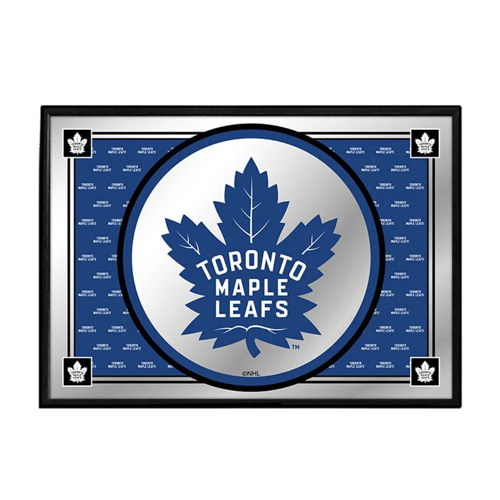 Toronto Maple Leafs: Team Spirit - Framed Mirrored Wall Sign