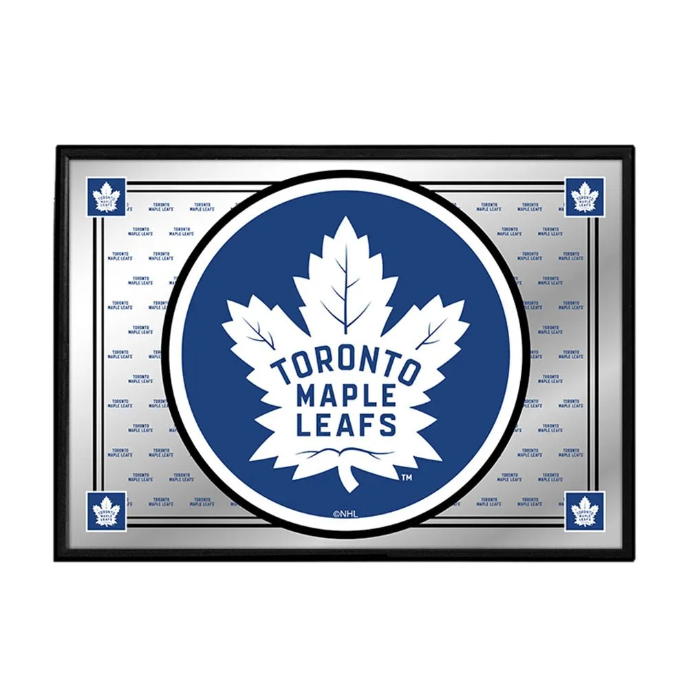 Toronto Maple Leafs: Team Spirit - Framed Mirrored Wall Sign