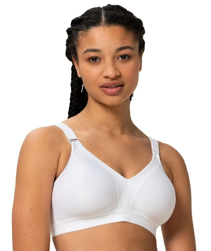 Triumph Triaction Wellness Wire-free Sports Bra - White