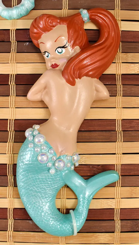 Turq Red Headed Mermaid Set