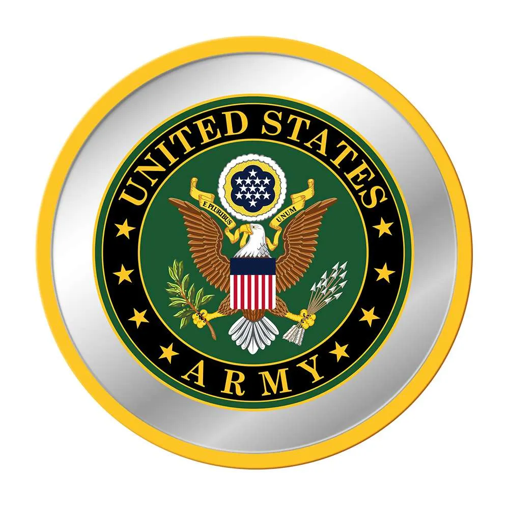 US Army Army: Seal - Modern Disc Mirrored Wall Sign
