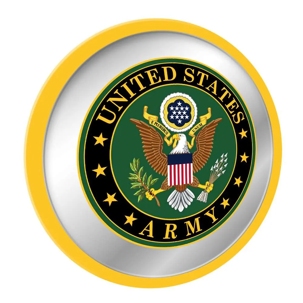 US Army Army: Seal - Modern Disc Mirrored Wall Sign
