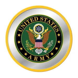 US Army Army: Seal - Modern Disc Mirrored Wall Sign