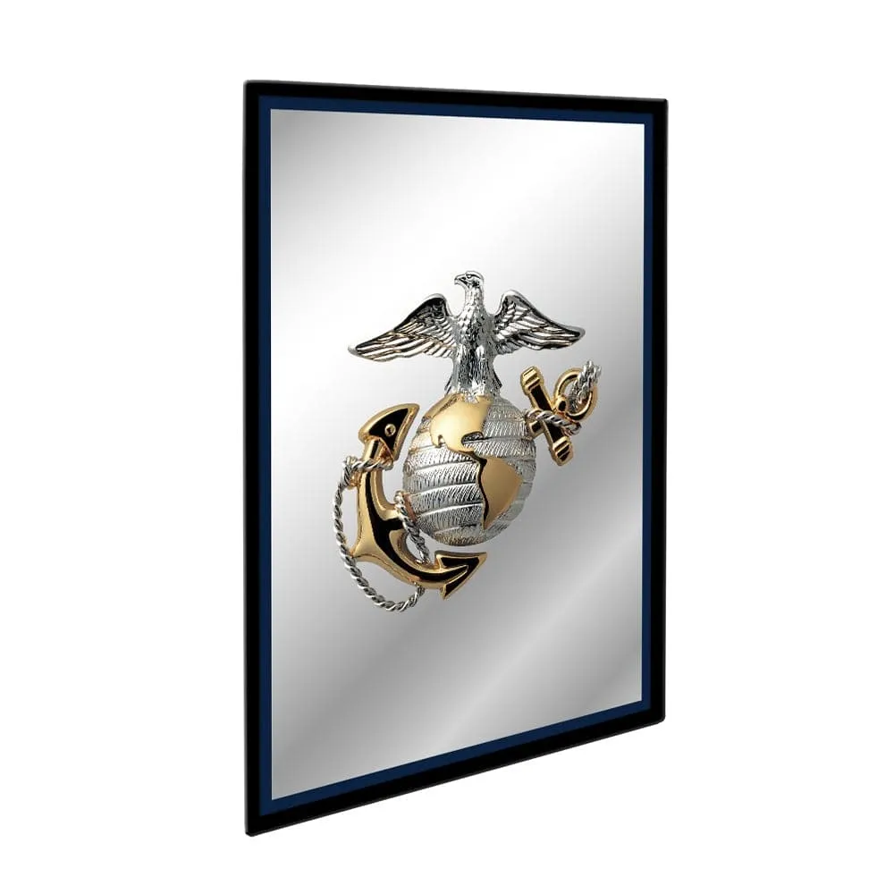 US Marine Corps: Vertical Framed Mirrored Wall Sign