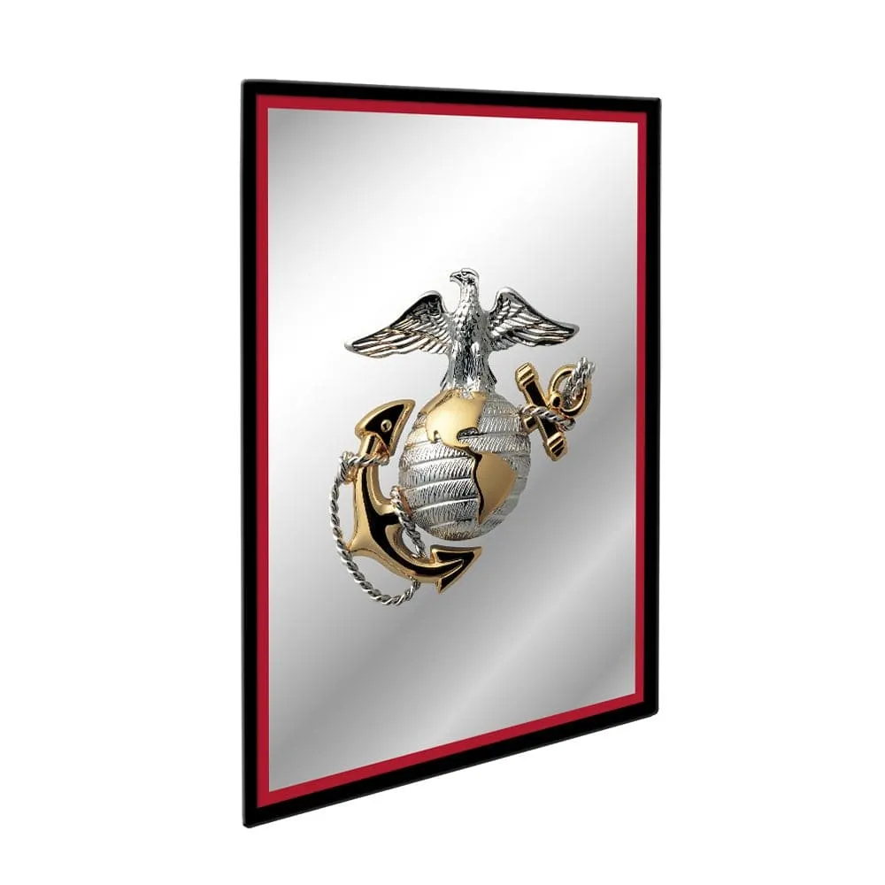 US Marine Corps: Vertical Framed Mirrored Wall Sign
