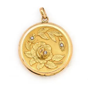 Victorian Rose Garden Antique Locket