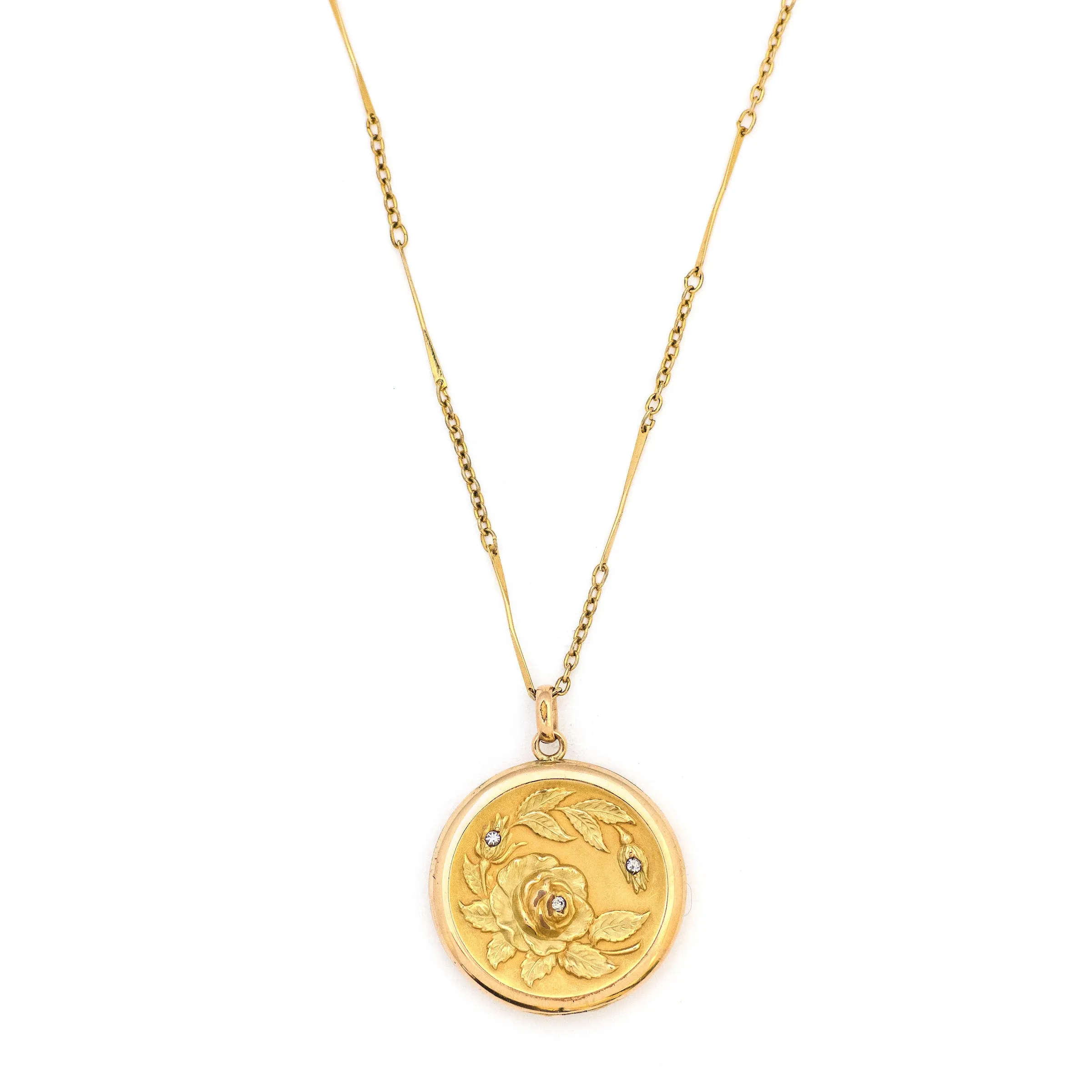 Victorian Rose Garden Antique Locket