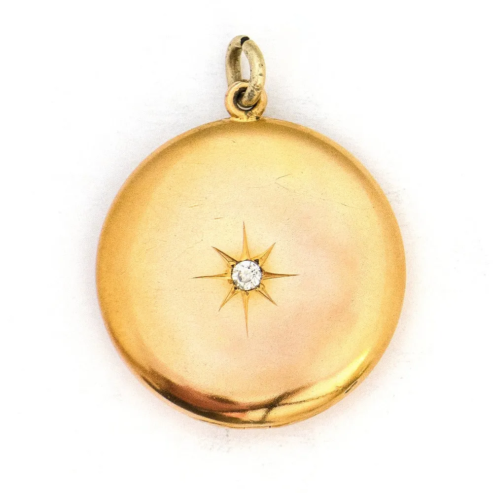Victorian Starburst Antique Locket