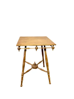 Vintage Carved Wood Parlor Table