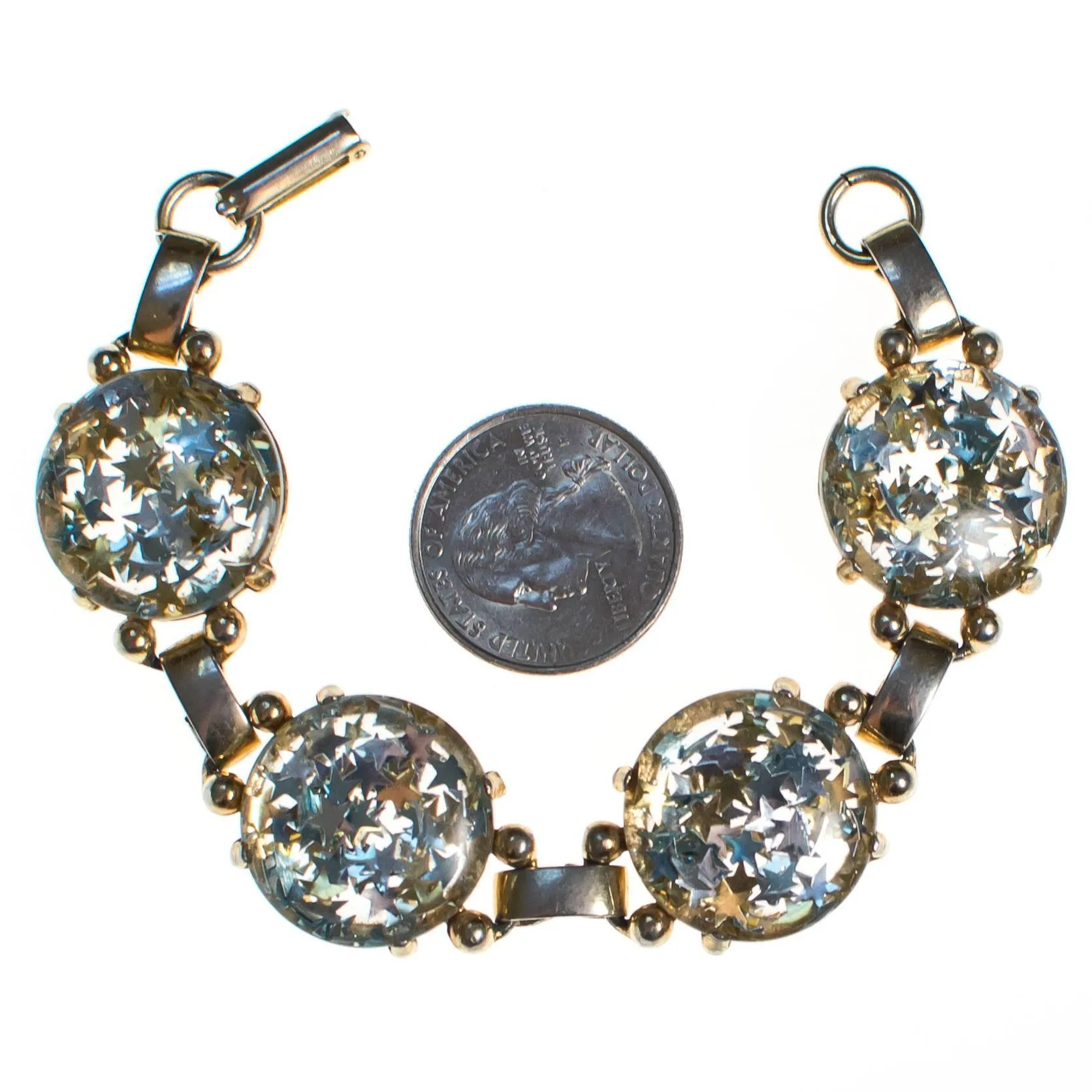 Vintage Confetti Lucite Star Bracelet