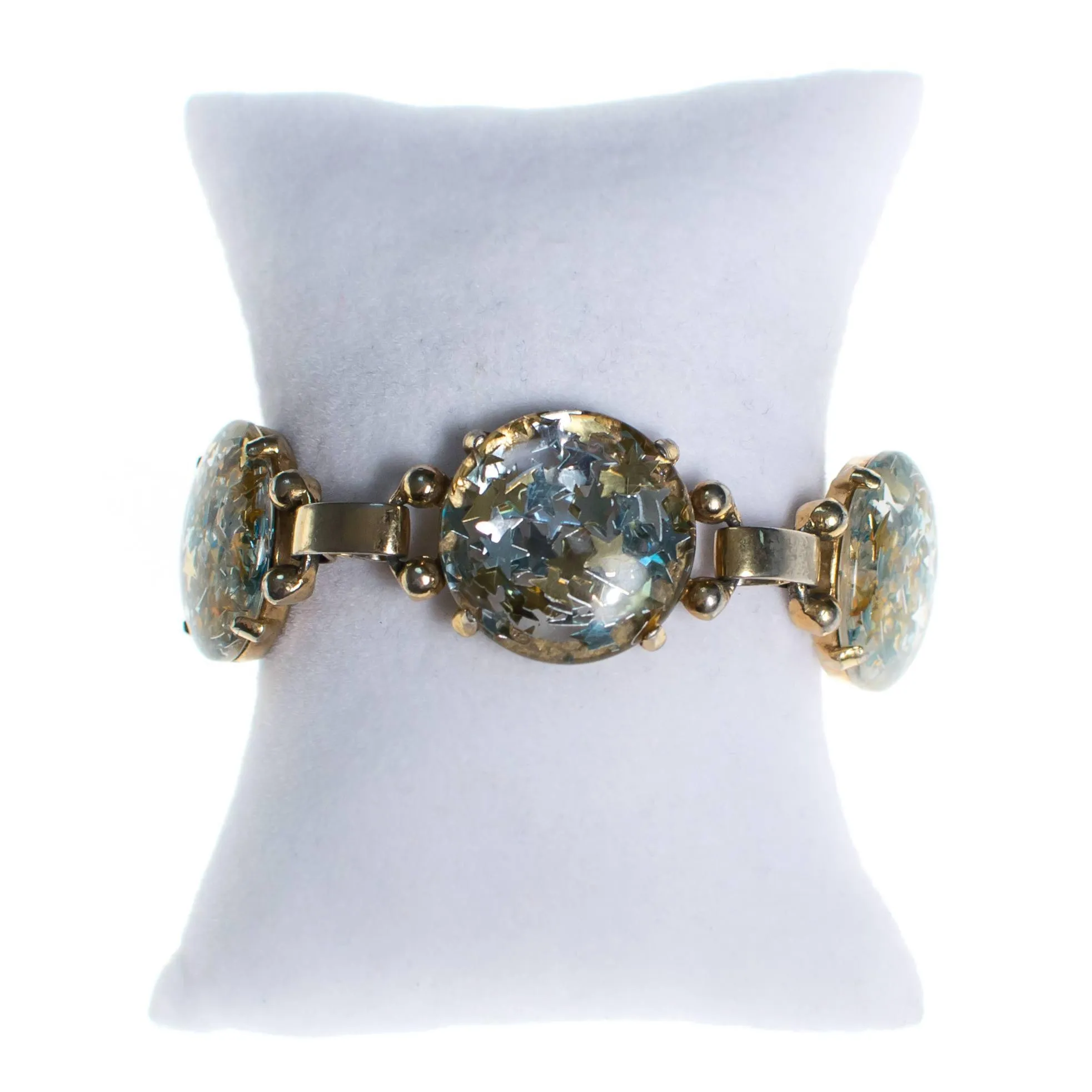 Vintage Confetti Lucite Star Bracelet
