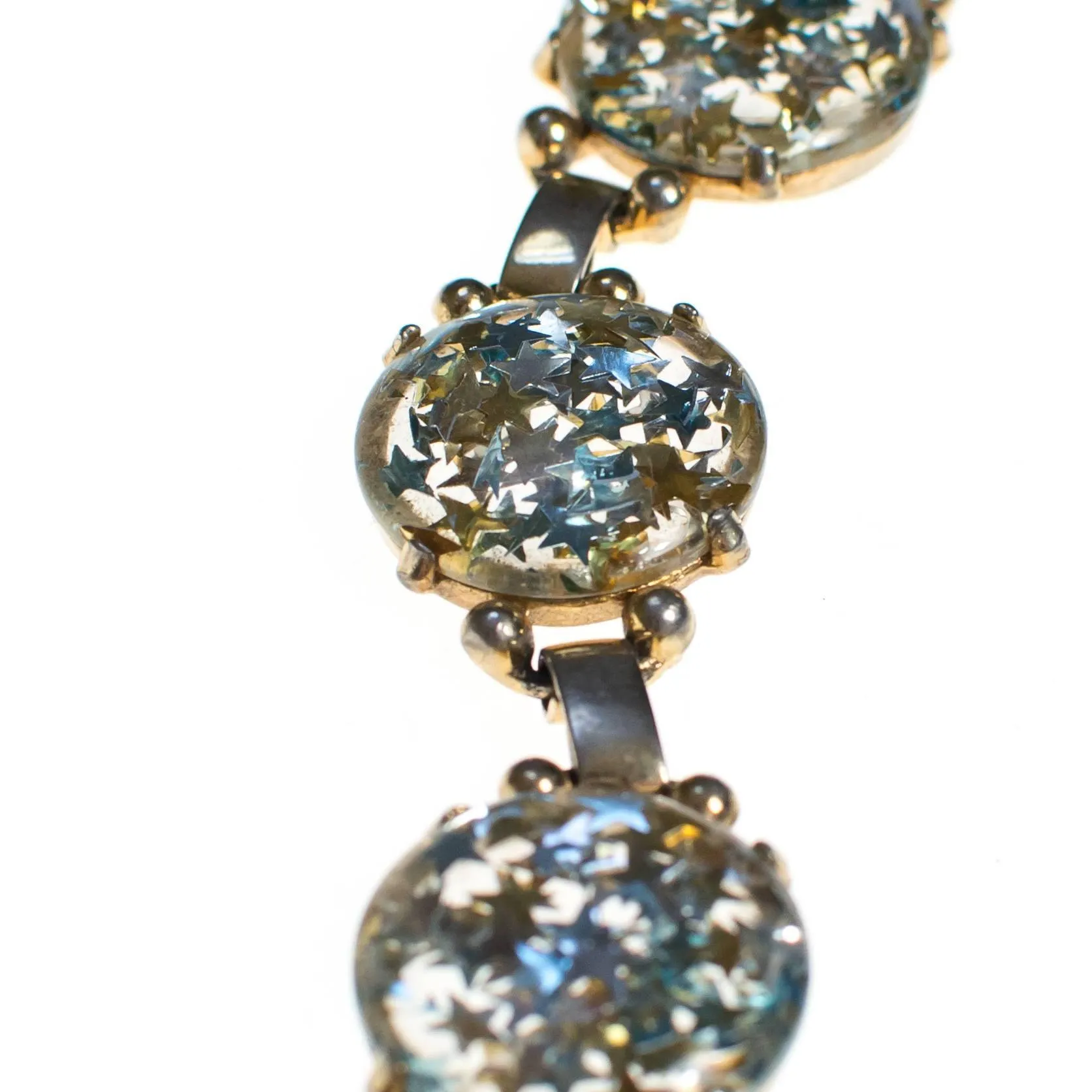 Vintage Confetti Lucite Star Bracelet