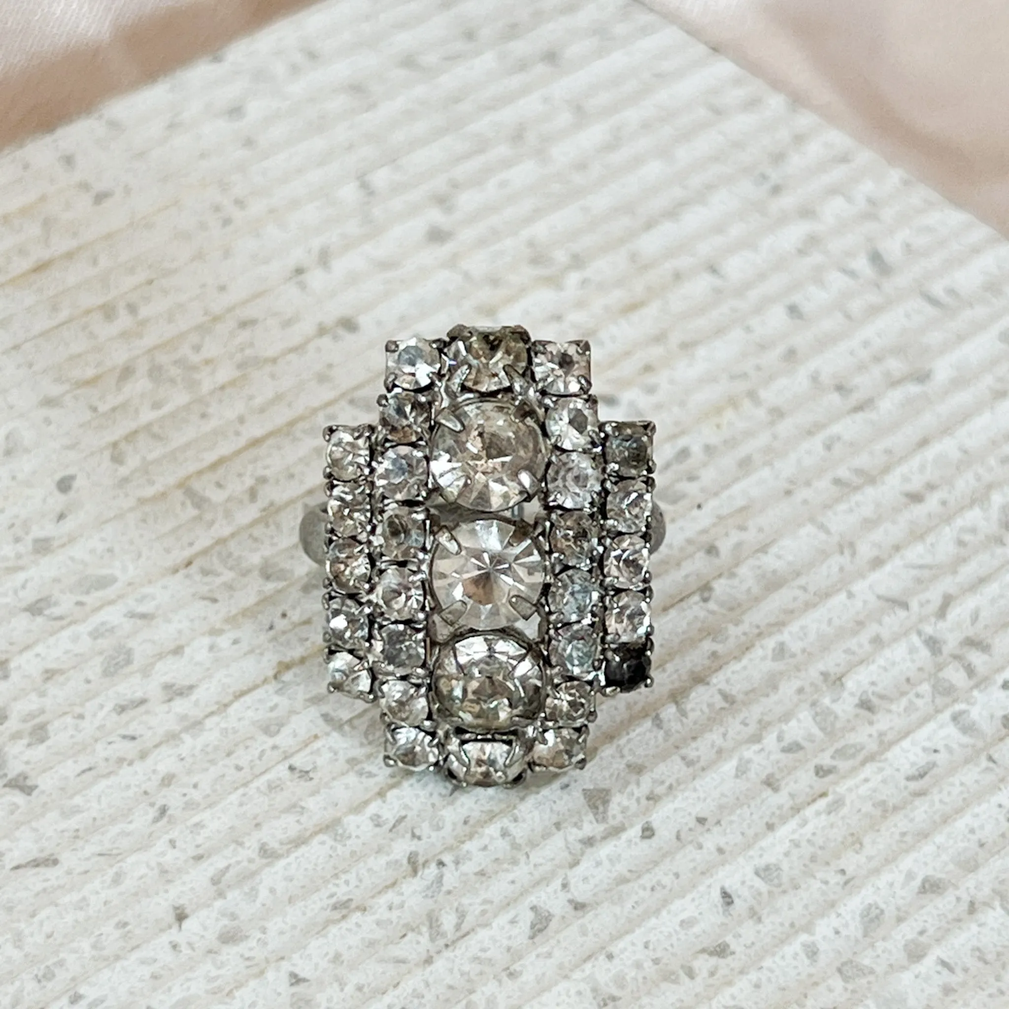Vintage Deco Glam Ring
