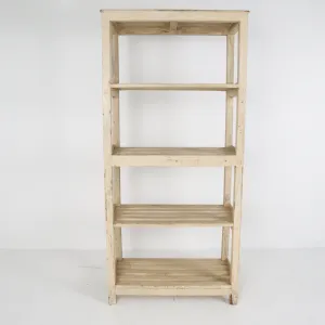 Vintage European Painted White Shelves / Stand
