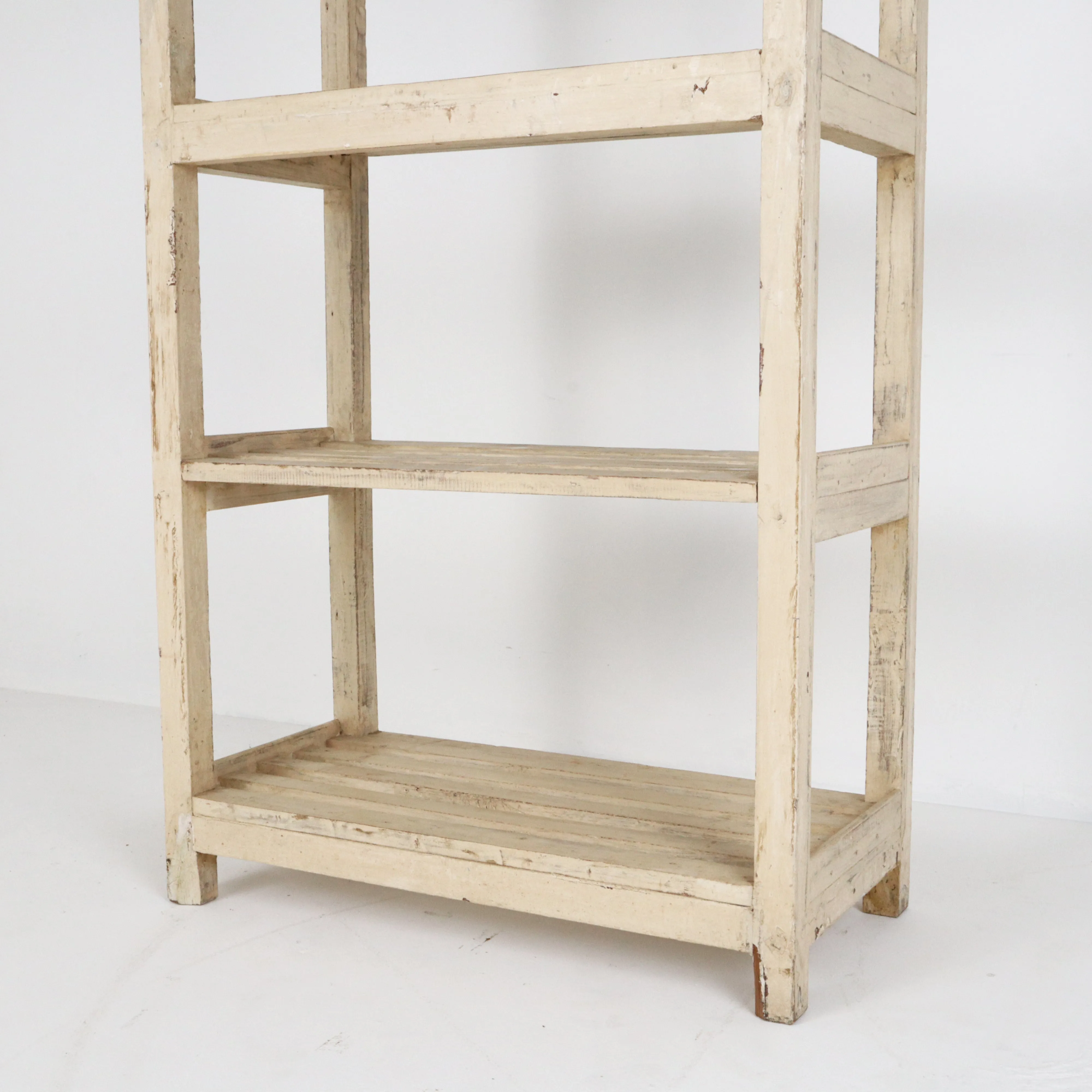 Vintage European Painted White Shelves / Stand
