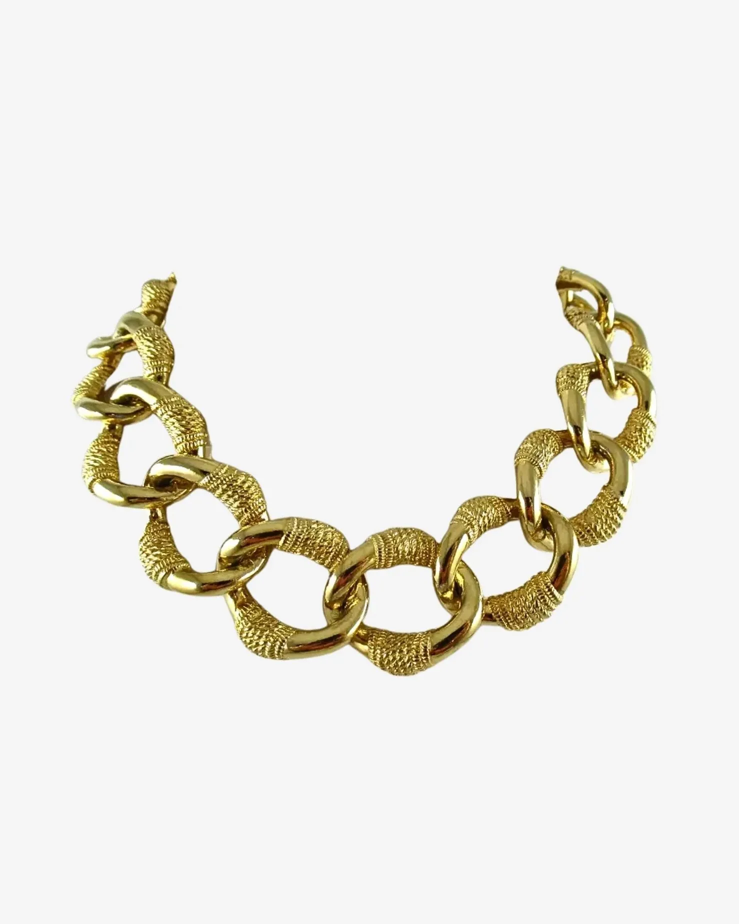 Vintage Gold Link Necklace
