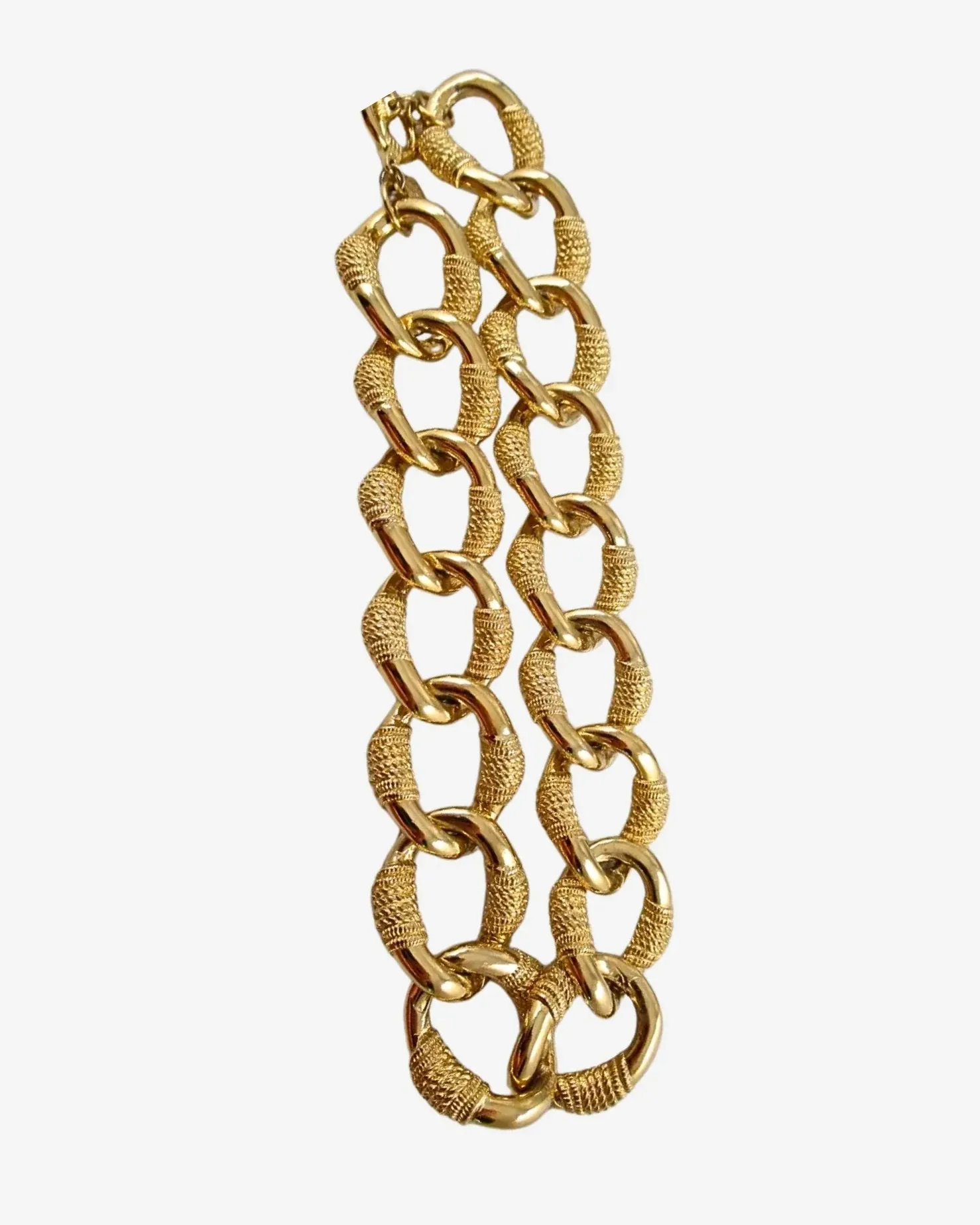 Vintage Gold Link Necklace