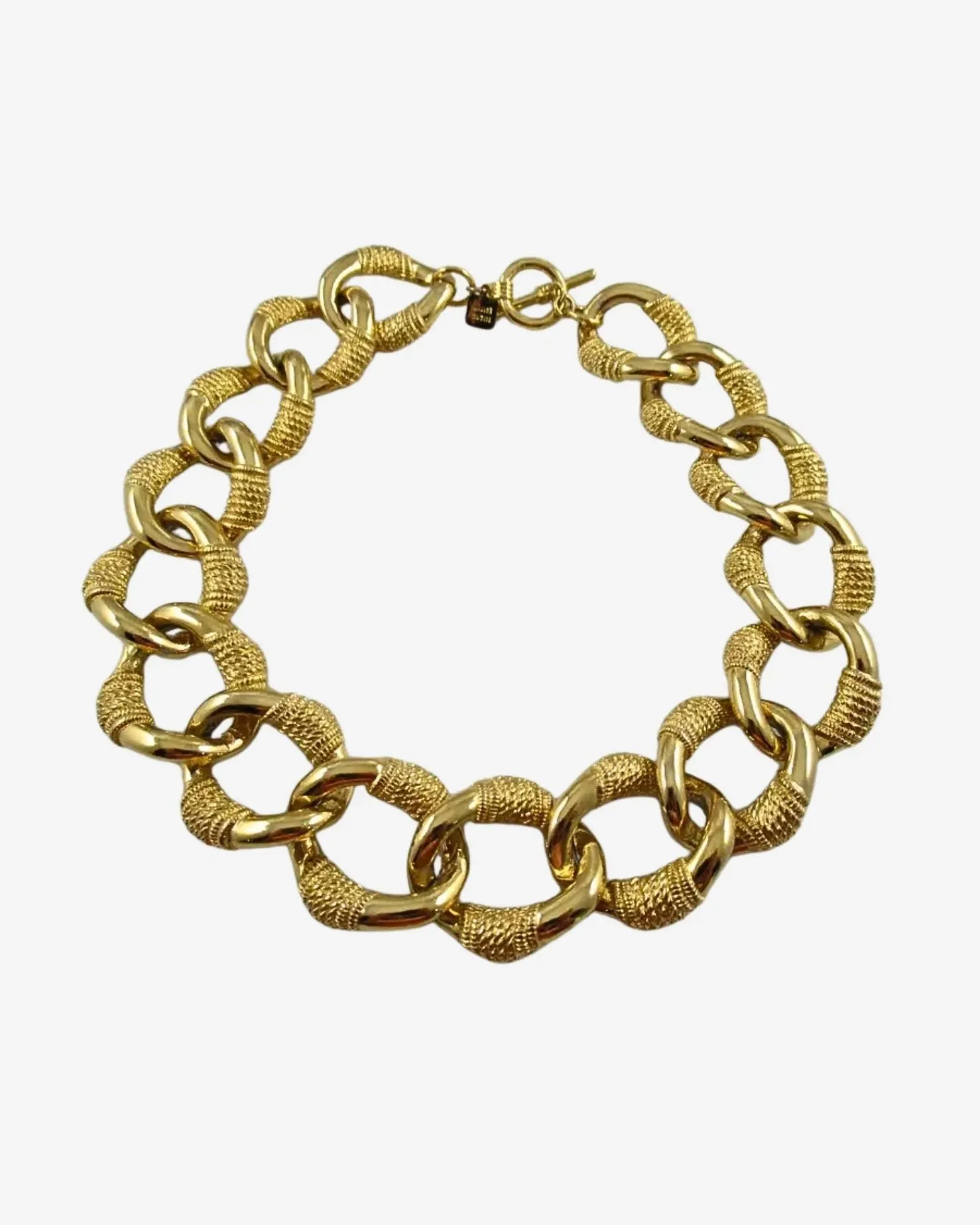 Vintage Gold Link Necklace