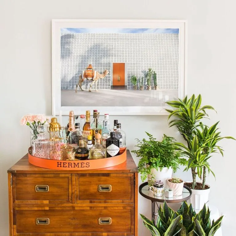 Vintage Hermes Inspired Oversized Metal Tole Tray
