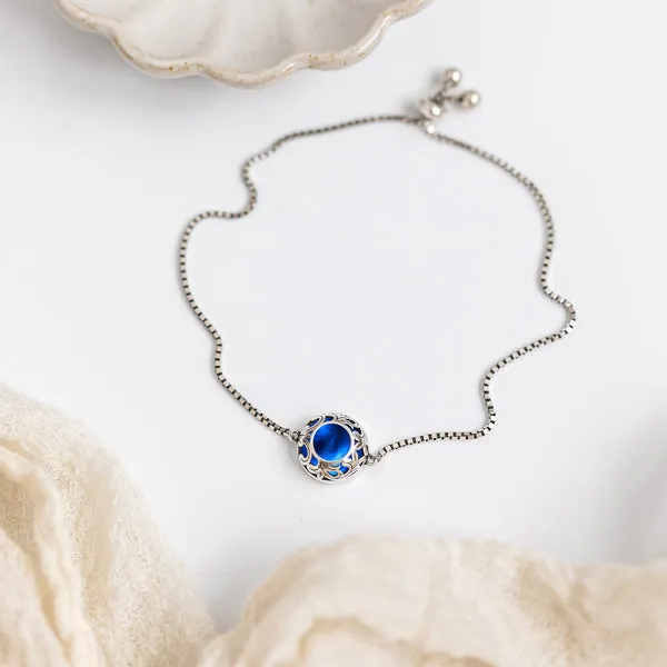 Vintage Lace Sterling Silver Slider Bracelet