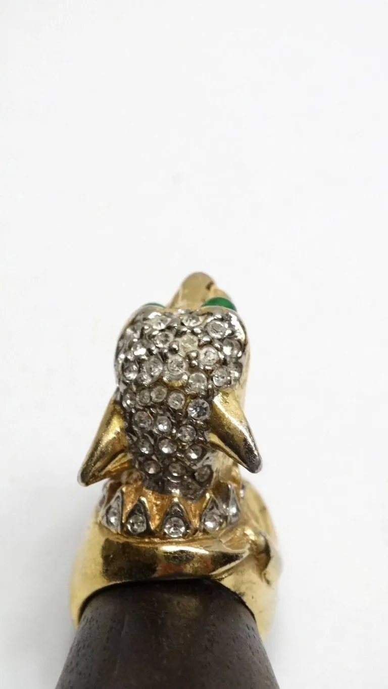 Vintage Medieval Panther Cocktail Ring