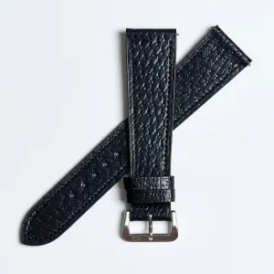 VINTAGE PIGSKIN BLACK STANDARD STRAP