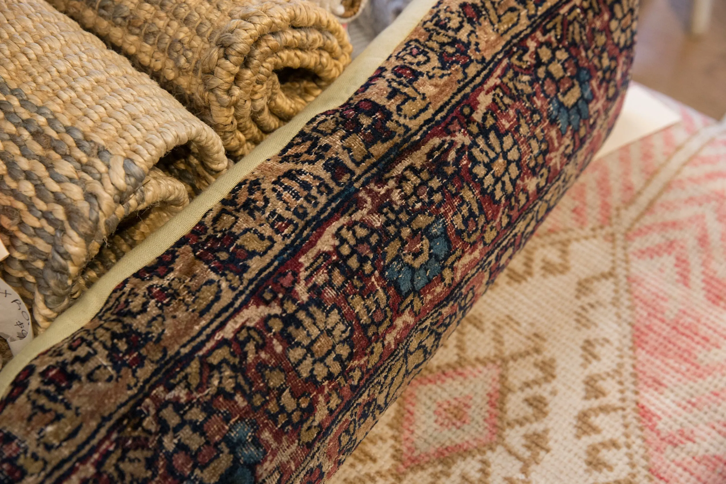 Vintage Rug Fragment Pillow