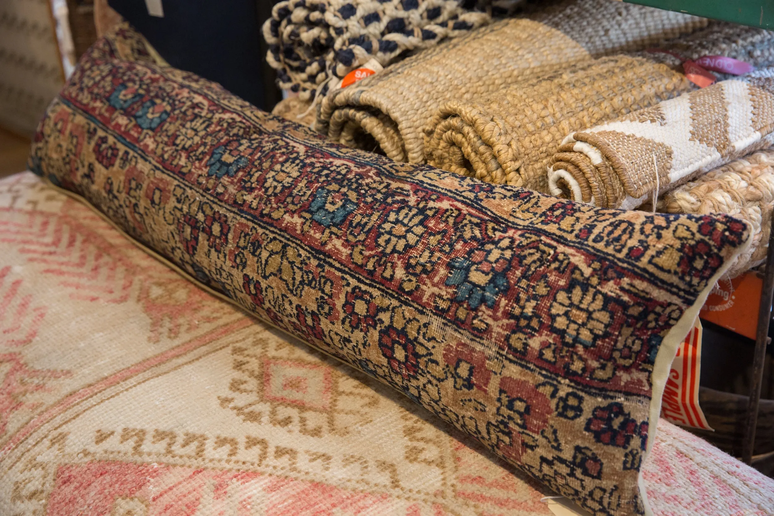 Vintage Rug Fragment Pillow