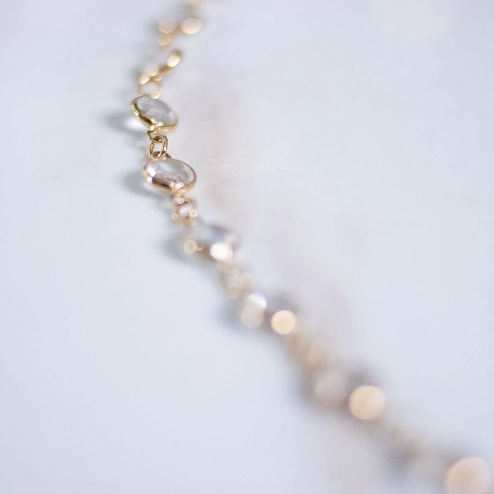 Vintage Swarovski Bezel Set Crystal Necklace with Pave Rhinestone Ball