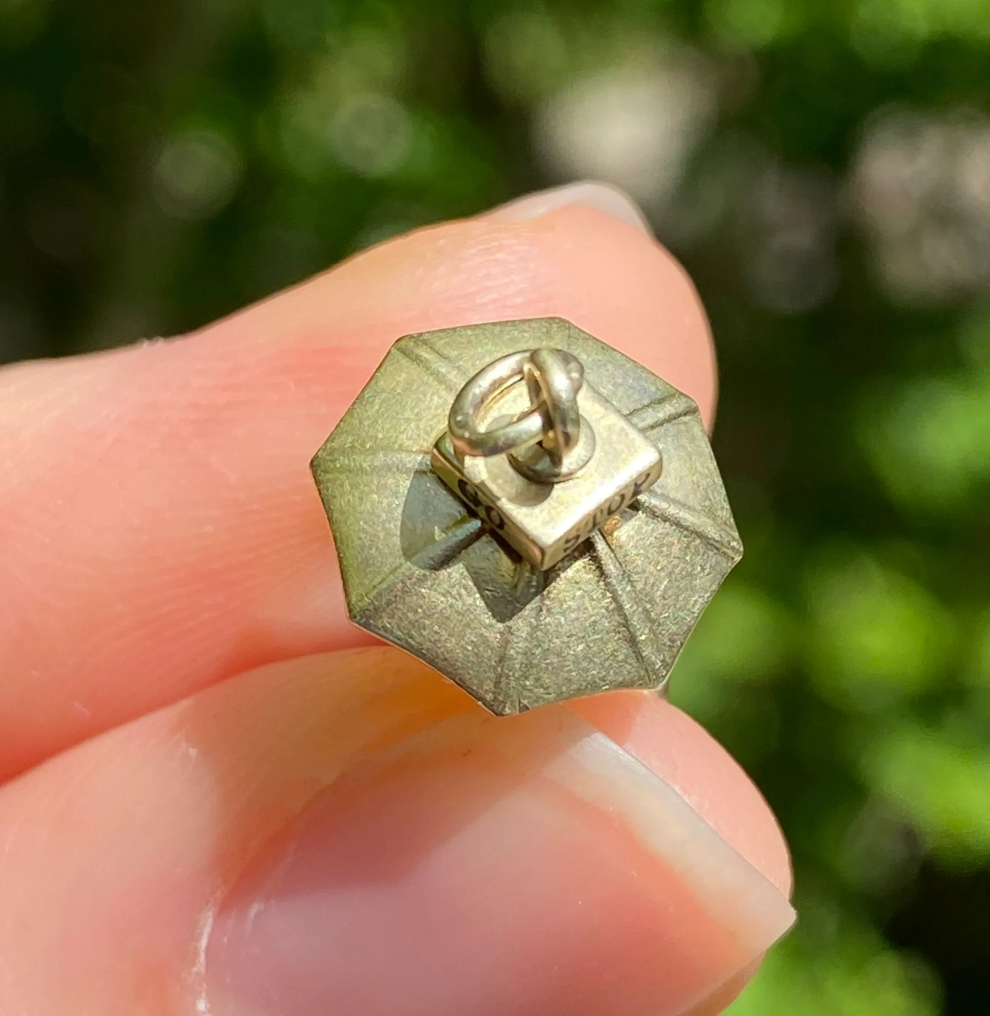 Vintage Walter Lampl STOP GO Umbrella Man Charm